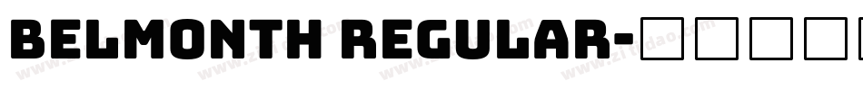 Belmonth Regular字体转换